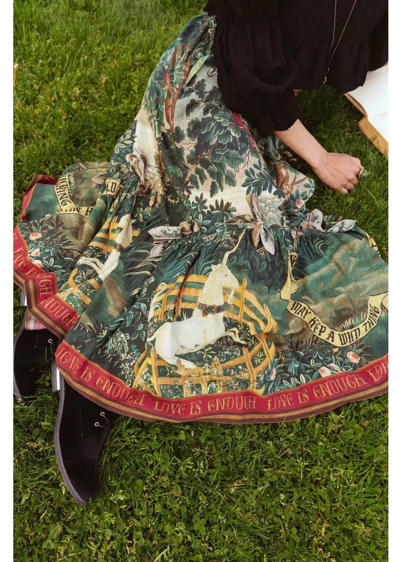 Market Of Stars Wildheart Atelier Maxi Skirt Green