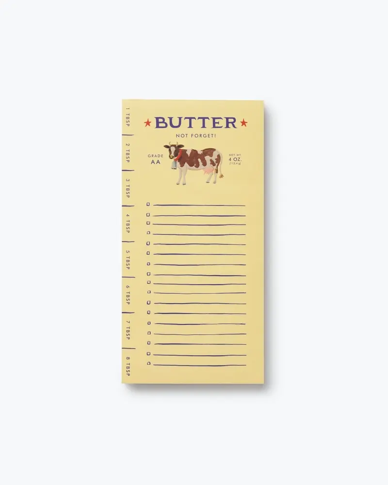 Market Pad - Butter Not Forget