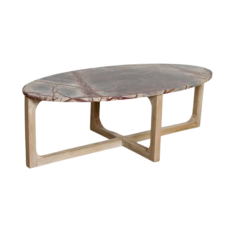 Marmeren Salontafel Ovaal Bizar Raw Materials