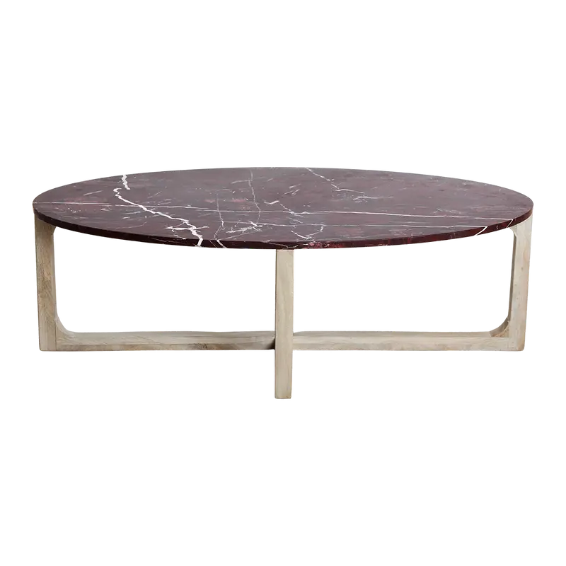 Marmeren Salontafel Ovaal ‘Cherry’ Raw Materials
