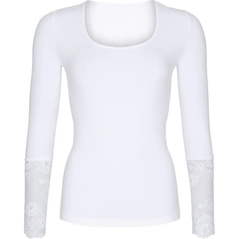Mary Blouse Lace LS H5-604 Bianco