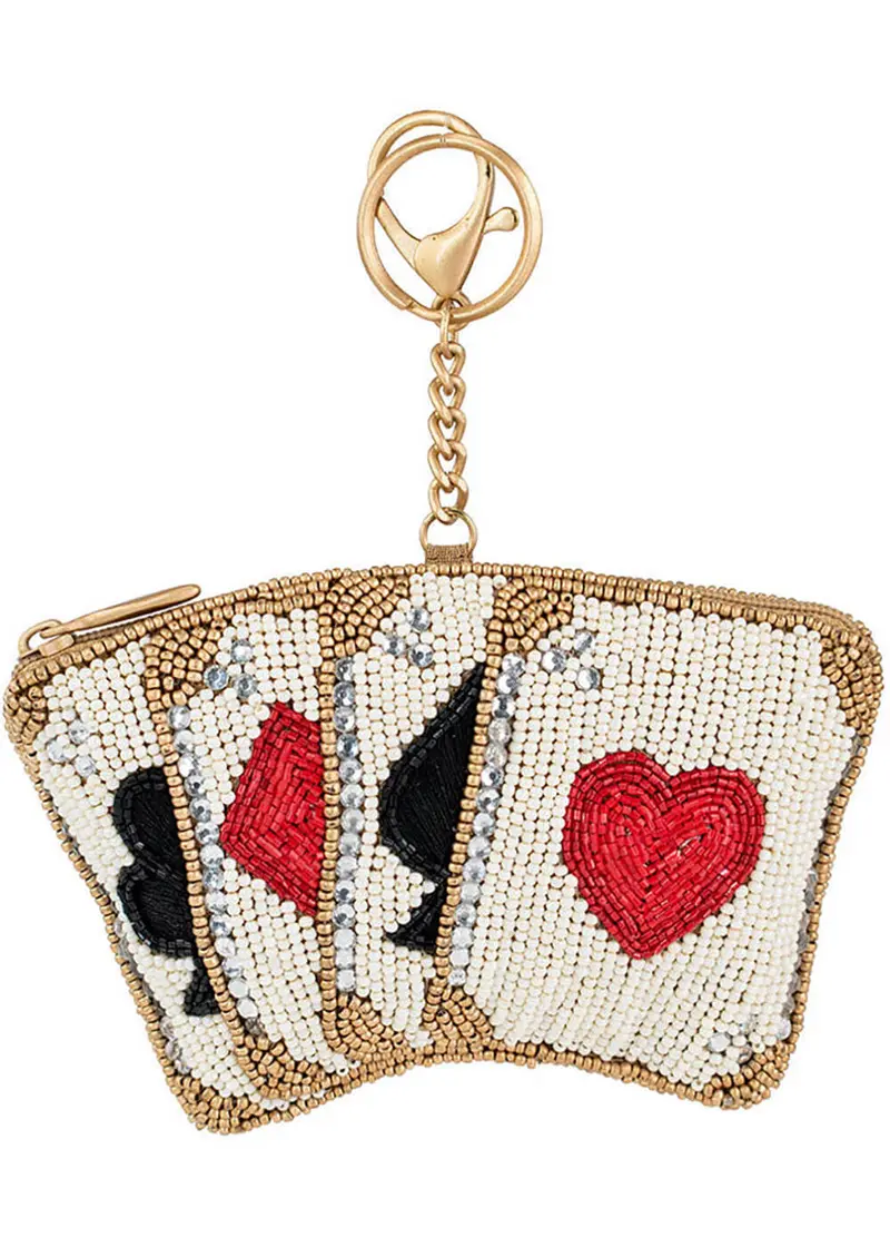 Mary Frances Playing Cards Purse