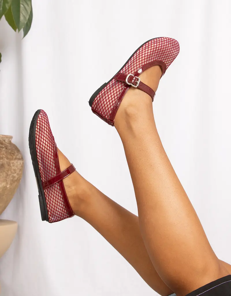 Mary Jane buckle ballet flats