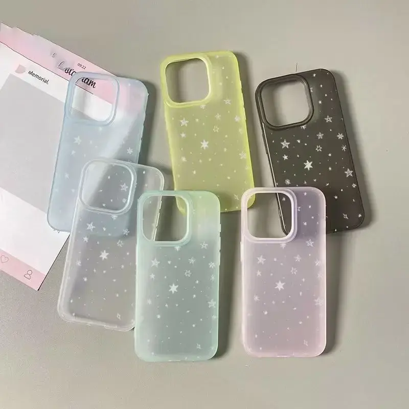 Matte Pastel Star iPhone Case