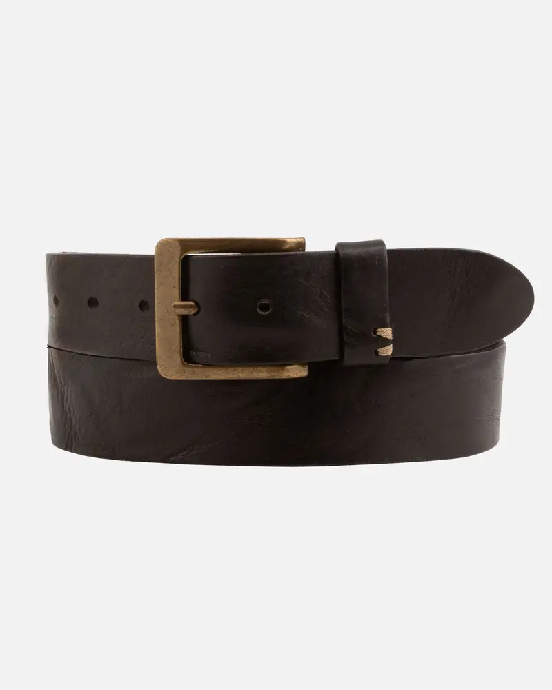 Mattie │ Leren Riem met Gouden Gesp