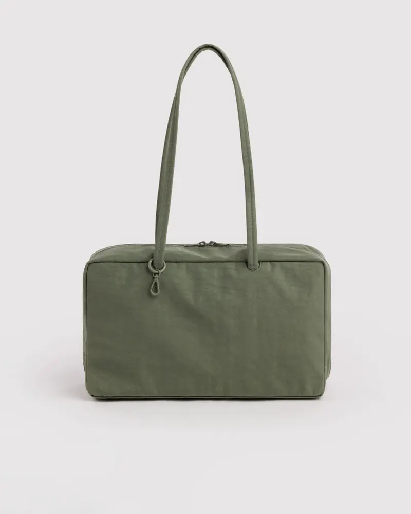 Medium Nylon Bowler Bag - Caper