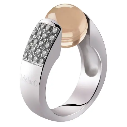 Melano Cateye Ring 10mm Cat 3602 Zilver