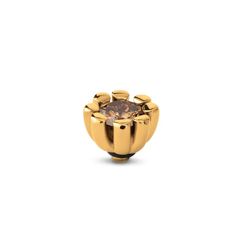 Melano Twisted Huggie Steentje (10mm)