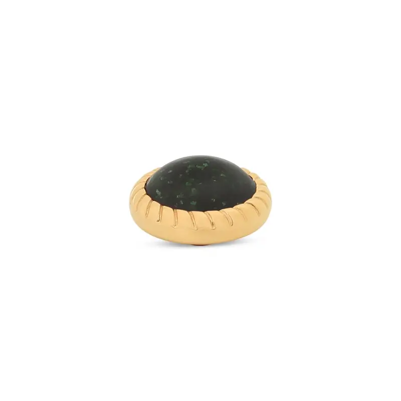 Melano Vivid Meddy Rope Green Goldstone (13MM)