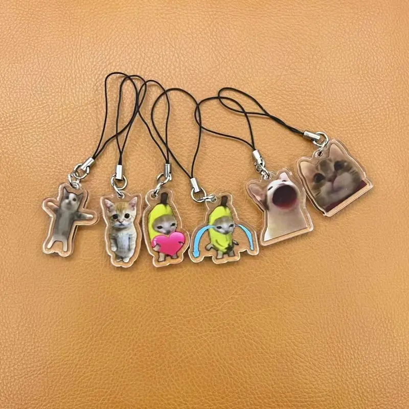 Meme Cats Charm Phone Straps (6 Designs)