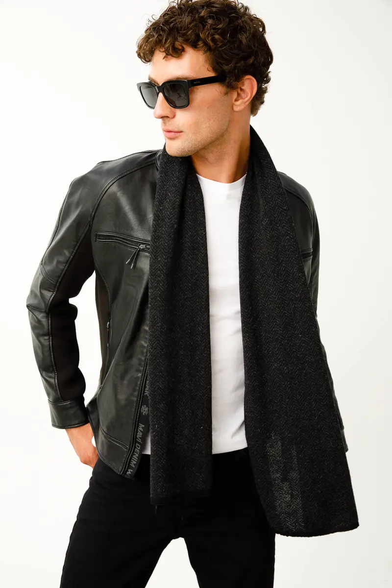 MEN LYDIA SCARF BLACK