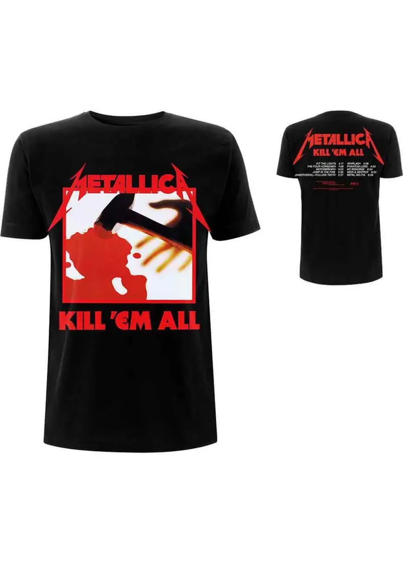 Metallica Kill 'Em All Tracks T-Shirt Black