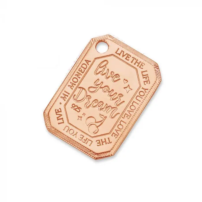 Mi Moneda-MMM CHERRY TAG RECTANGLE (20MM)