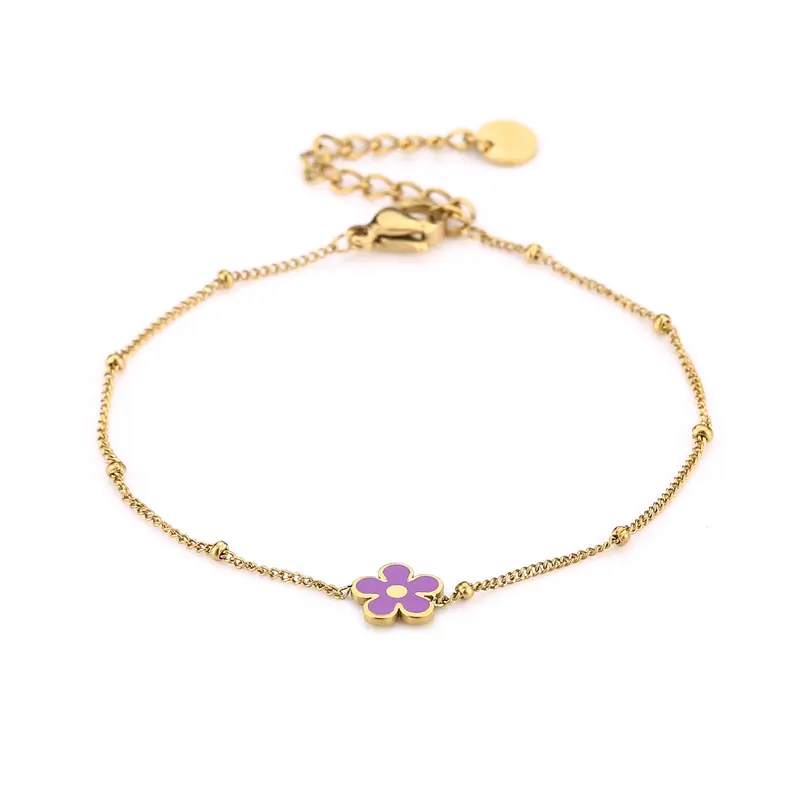 Michelle Bijoux armband bloem goud