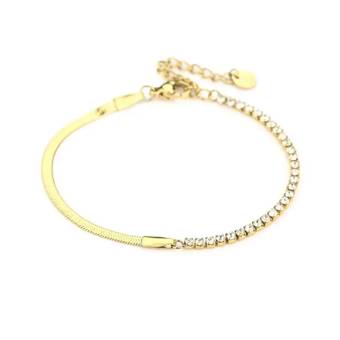Michelle Bijoux Armband (Sieraad) Armband Slang En Strass