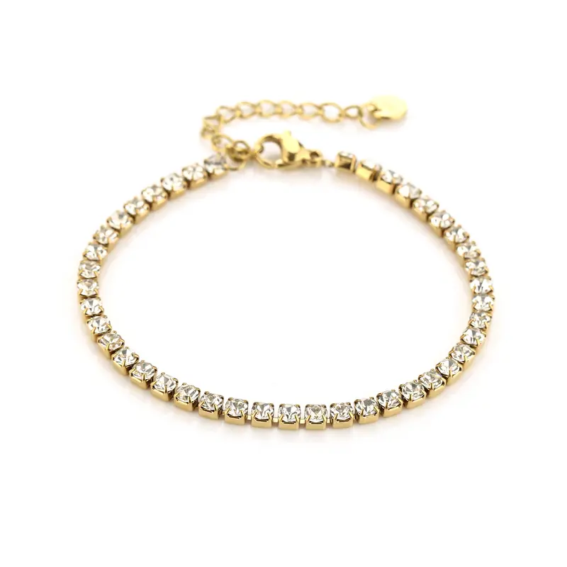 Michelle Bijoux Armband (sieraad) Witte Stenen 3mm