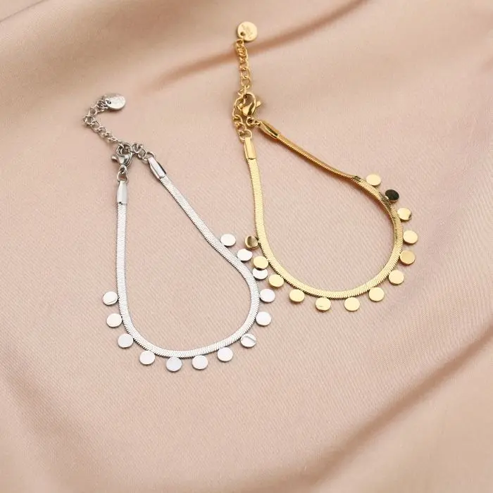 Michelle Bijoux Armband Slang Discs