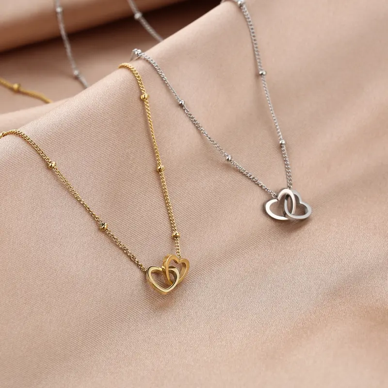 Michelle Bijoux Collier 2 hartjes