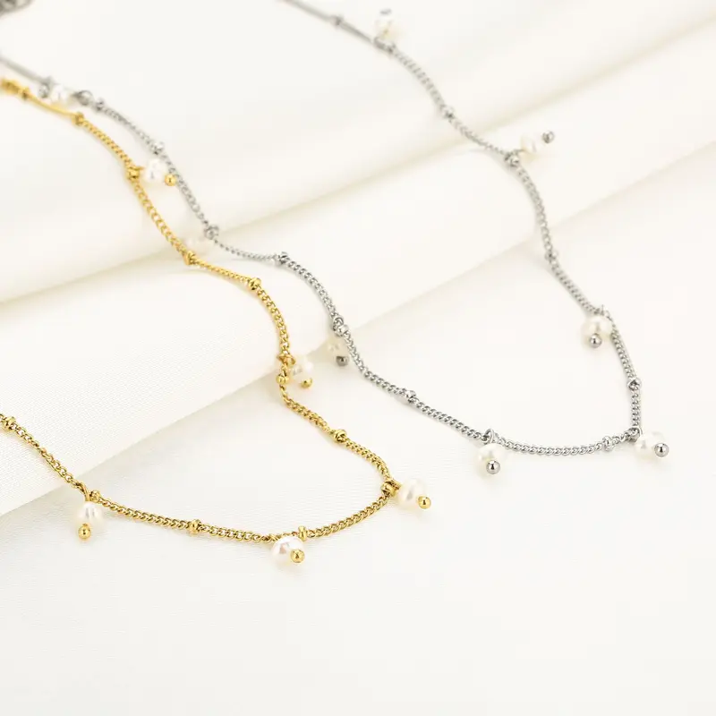 Michelle Bijoux Collier Balls Kleine Parels