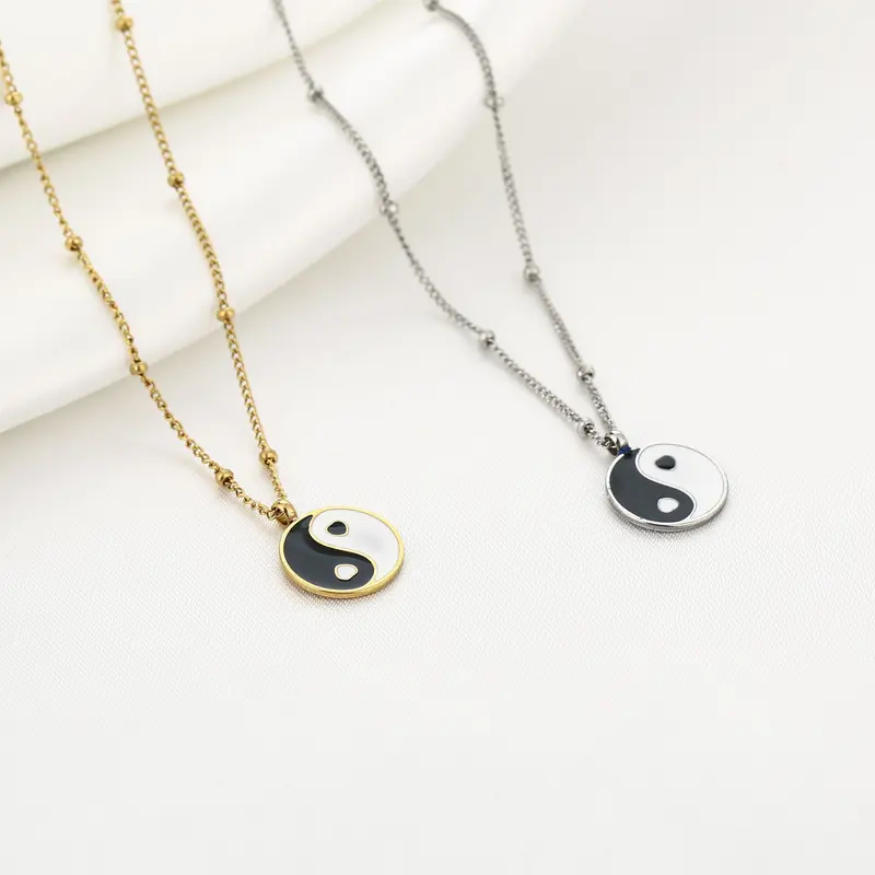 Michelle Bijoux Collier Balls Yin Yang