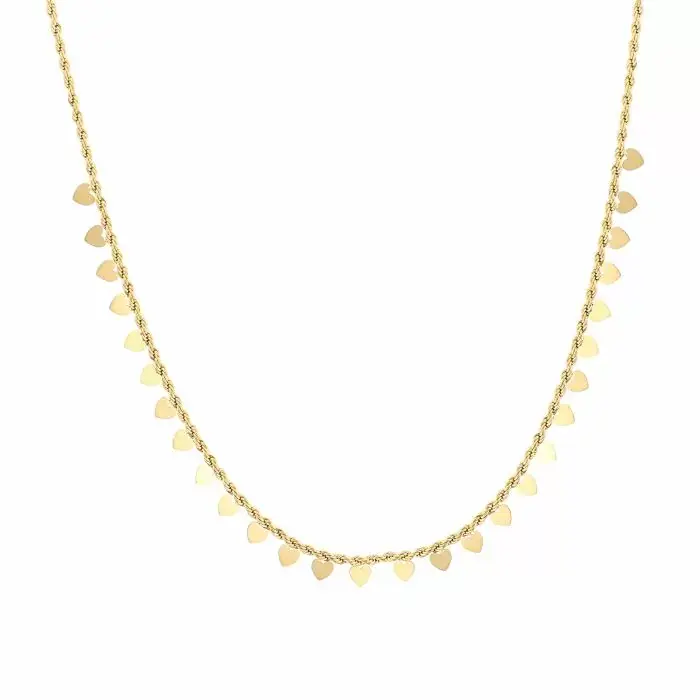Michelle Bijoux Collier Gedraaid Hartjes