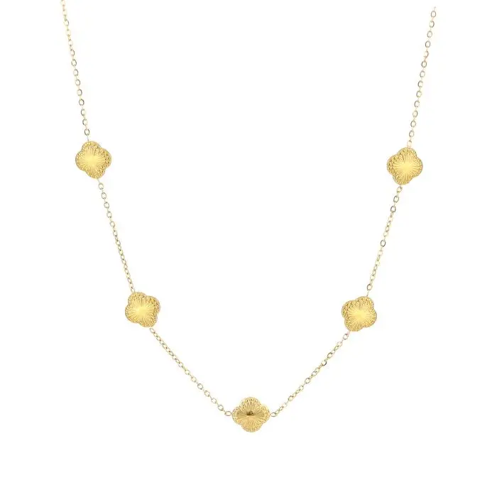 Michelle Bijoux Collier Ketting 5 Klavers