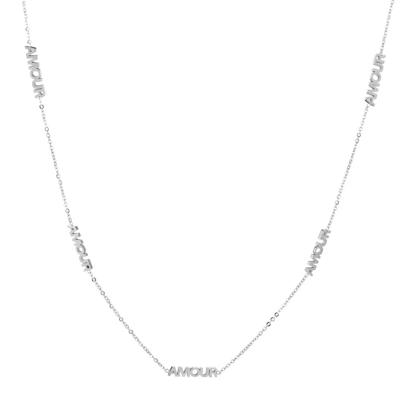 Michelle Bijoux ketting Amour zilver