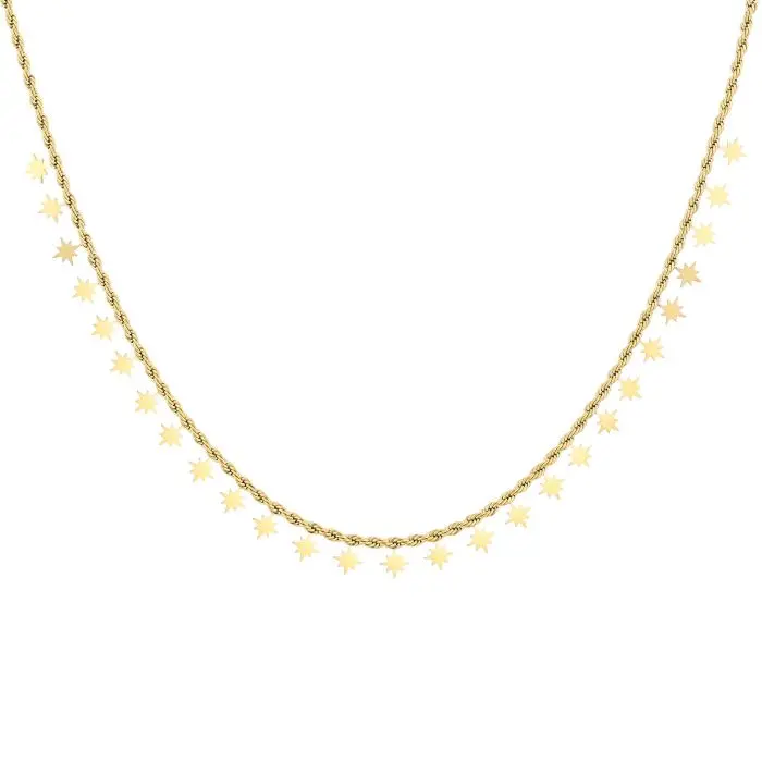 Michelle Bijoux Ketting gedraaid mini morningstars