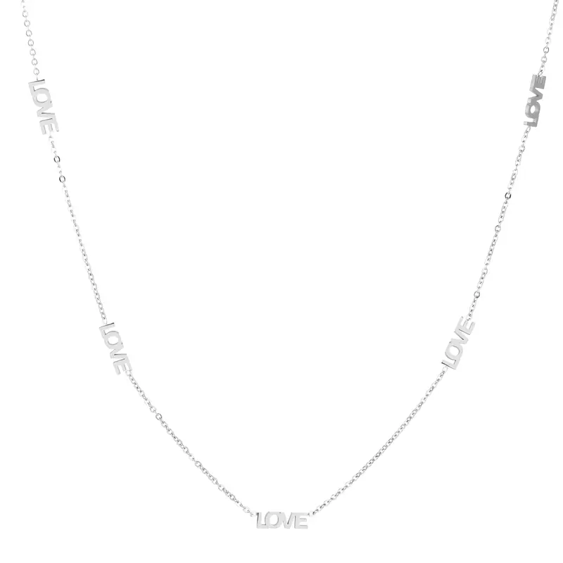 Michelle Bijoux ketting love zilver