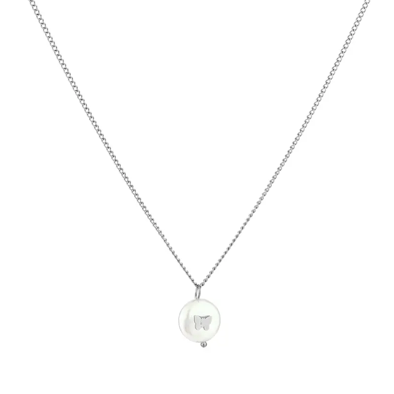 Michelle Bijoux Ketting Parel Vlinder