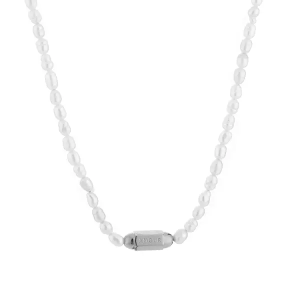 Michelle Bijoux Ketting parels tube amour