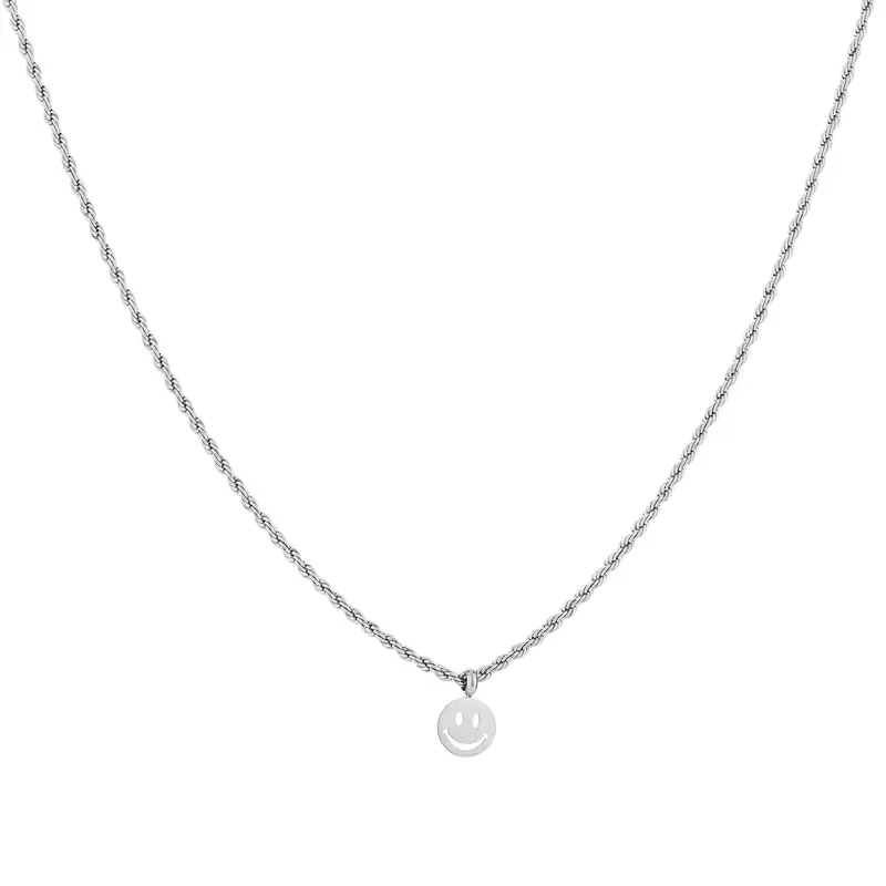 Michelle Bijoux Ketting Smiley Gedraaid