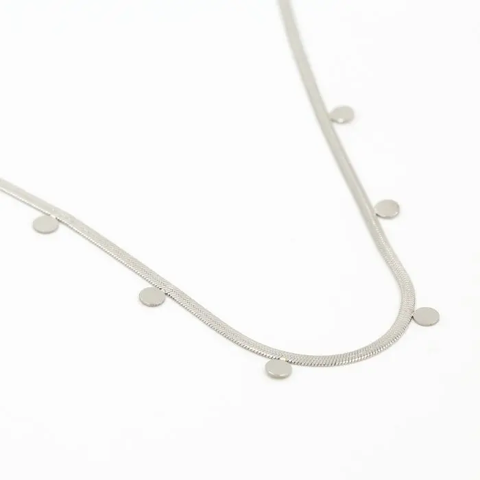 Michelle Bijoux Ketting Snake Discs