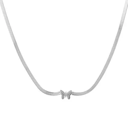 Michelle Bijoux Ketting Vlinder Slang Schakel