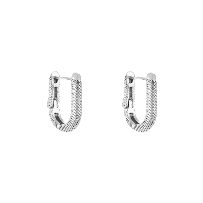Michelle Bijoux oorring Hoop bewerkt
