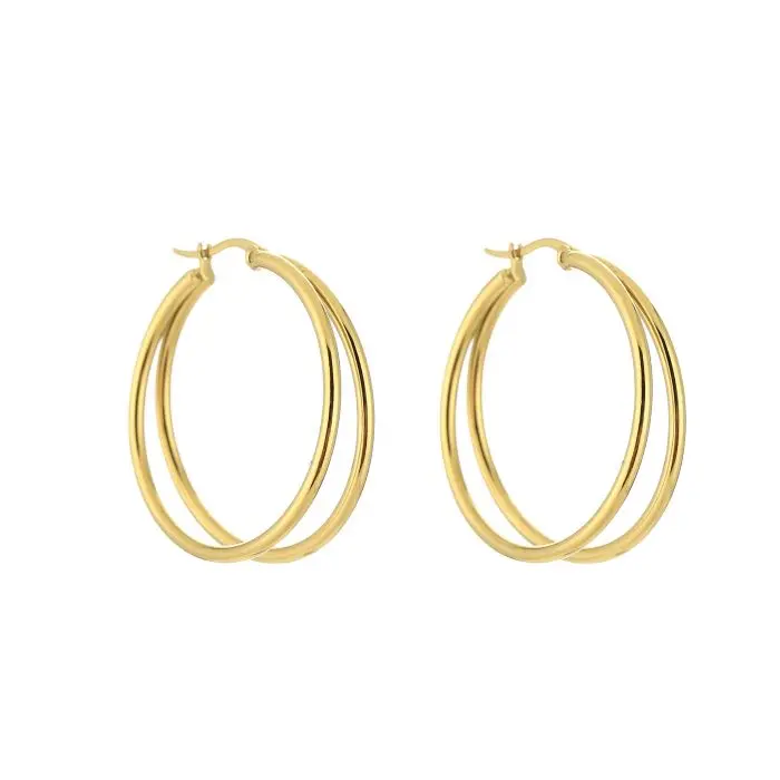 Michelle Bijoux Oorringen Dubbel Hoop