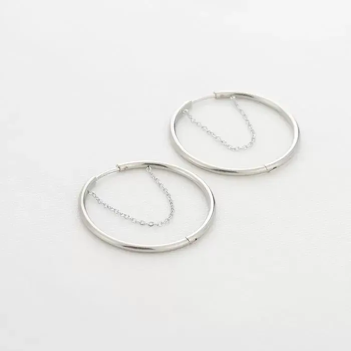 Michelle Bijoux Oorringen Ketting round large