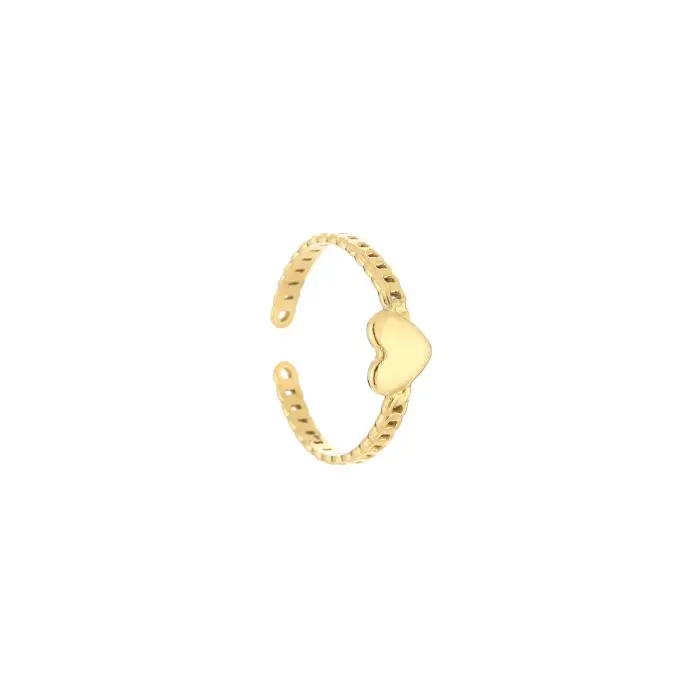 Michelle Bijoux Ring Chain Hart (One Size)