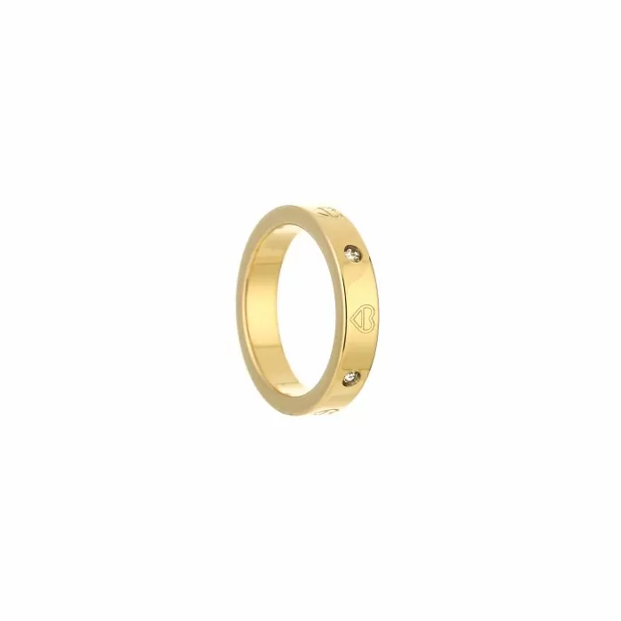 Michelle Bijoux Ring (Sieraad) Hartjes Witte Stenen (Maat 16-18)