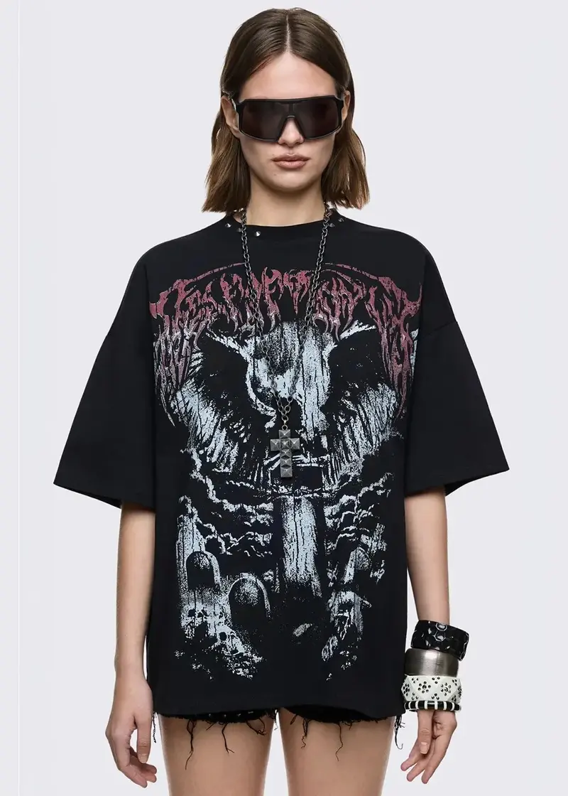 Minga London Lucifer Black T-Shirt