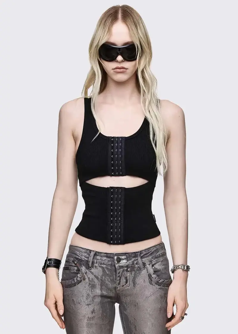 Minga London No Escape Top Black