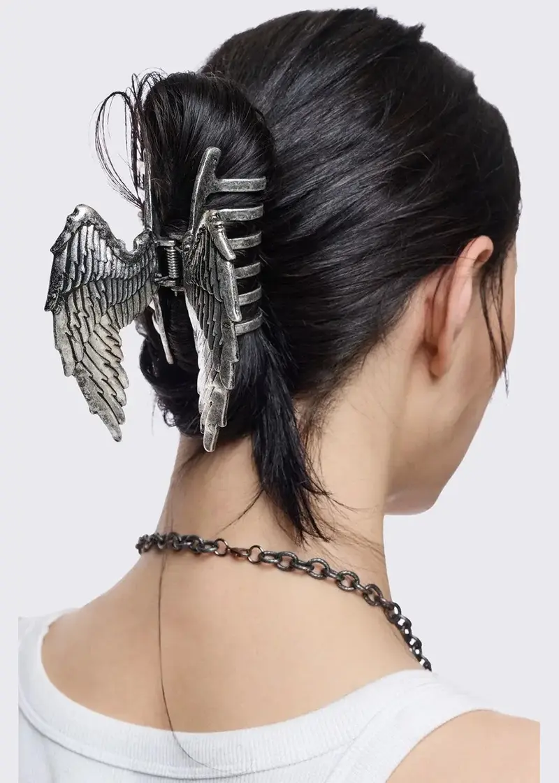 Minga London Winged Hair Clip Silver