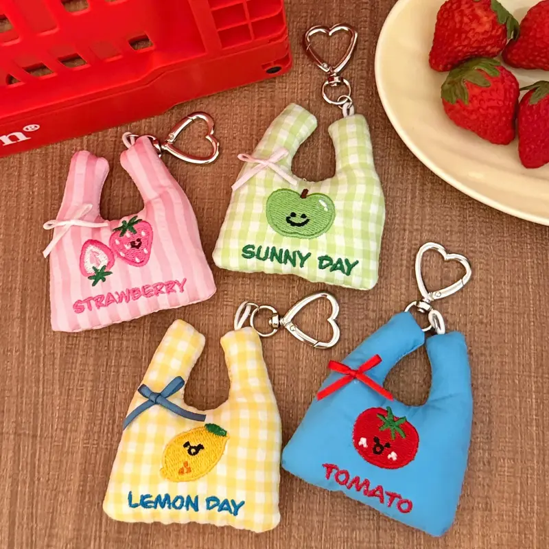 Mini Fruity Shopping Bag Clip-On Charm