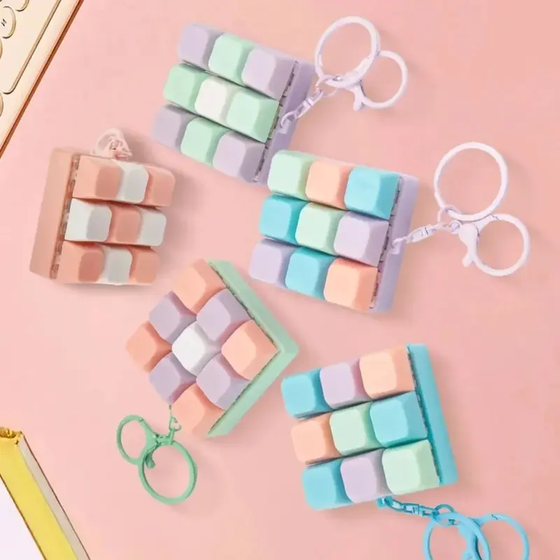 Mini Keyboard Fidget Charm Keychain