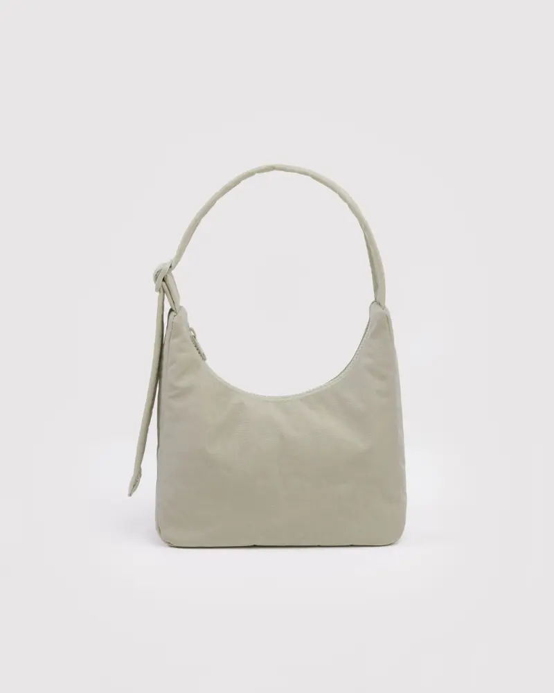 Mini Nylon Shoulder Bag - Celadon