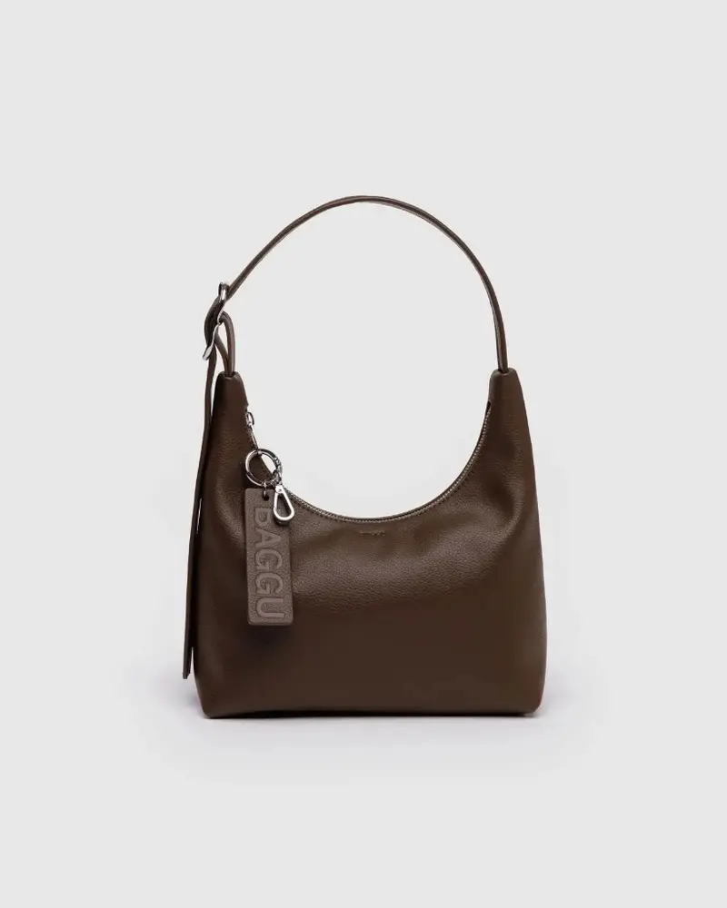 Mini Recycled Leather Shoulder Bag - Brown [PRE ORDER]