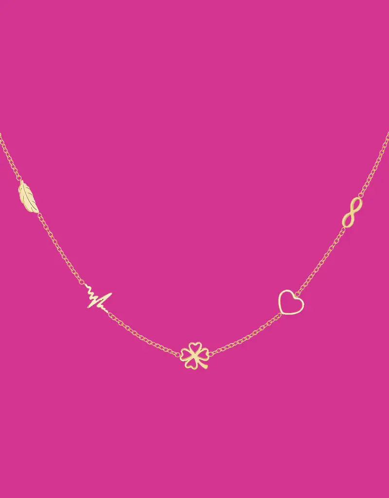 Minimalist charm necklace