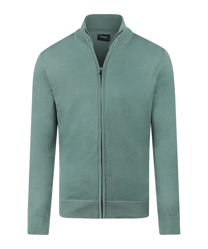 Mint vest met zipper