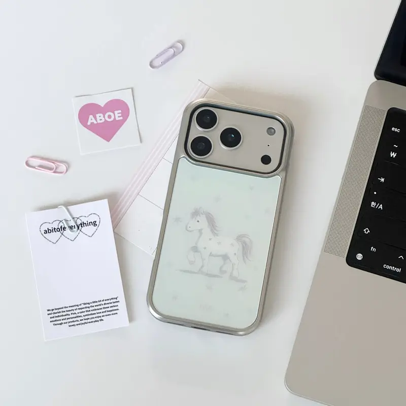 Minty Starry Pony iPhone Case