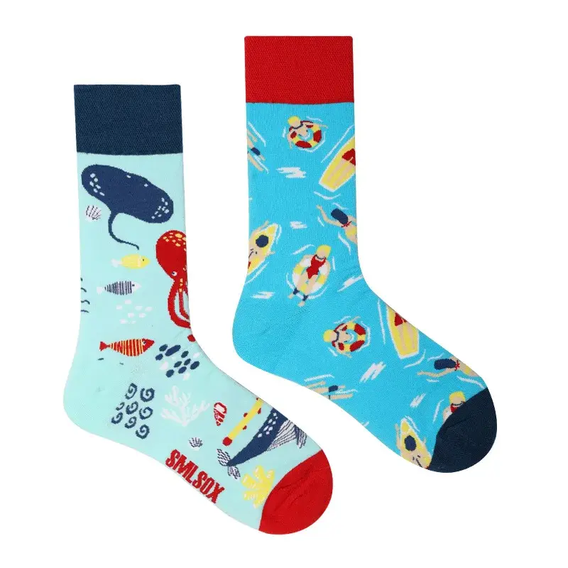 Mismatched Crew Socks